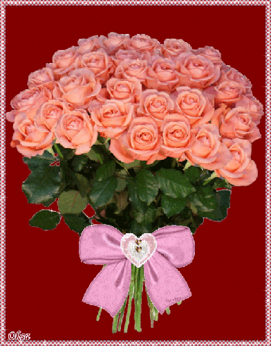 Букет из миллиона роз - цветы, gif, открытки