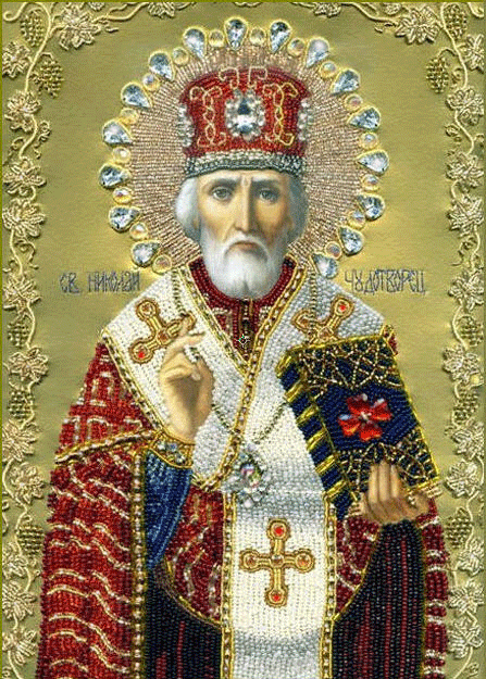 Икона Святого Николая Чудотворца - религия, gif, открытки