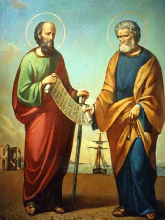 День святых апостолов Петра и Павла - религия, gif, открытки