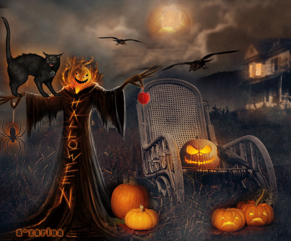 Картинка к празднику Хэллоуин - с хэллоуином, gif, открытки