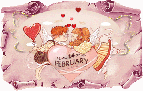 14 Февраля - с днем Святого Валентина, gif, открытки