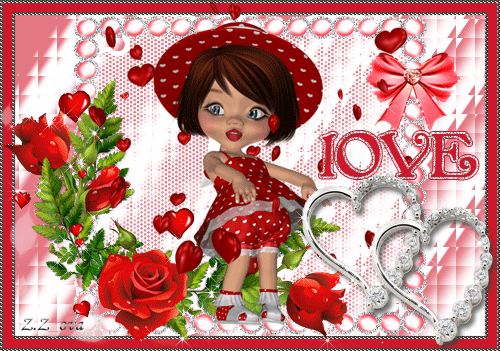 Валентинка другу - с днем Святого Валентина, gif, открытки