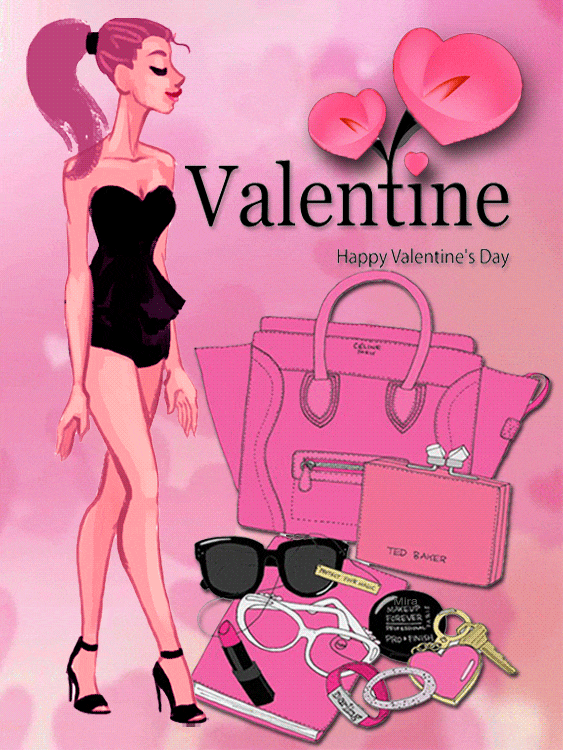 Валентика на день влюбленных - с днем Святого Валентина, gif, открытки